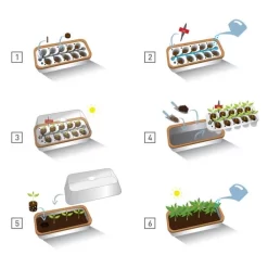 Binnenkas BoQube Plus Met Groelicht - 41 × 17 × 23 Cm -Tuinplantapparatuur Winkel binnenkas boqube plus 41x17x23 cm 1653470738 1 600