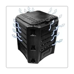 Compostvat Zwart 380 Liter -Tuinplantapparatuur Winkel compostvat zwart 380 liter 1502558550 3 600