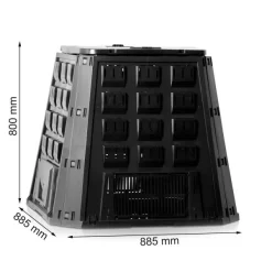 Compostvat Zwart 420 Liter -Tuinplantapparatuur Winkel compostvat zwart 400 liter 1504766156 1 600