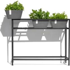 ECOPOTS Berlin Kruidentafel - Grijs 100 X 80 X 36 Cm -Tuinplantapparatuur Winkel ecopots berlin kruidentafel grijs 1600852112 2 600