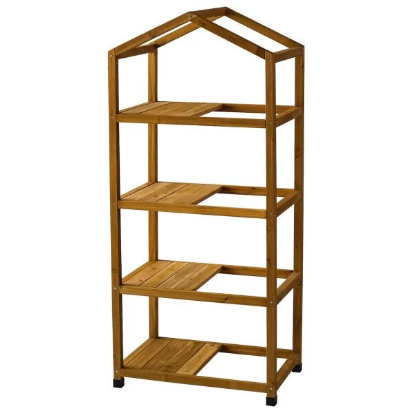 Vegtrug Kweekkas Met Houten Frame - 4 Rekken 2 Vegtrug Kweekkas Met Houten Frame - 4 Rekken - Afbeelding 2