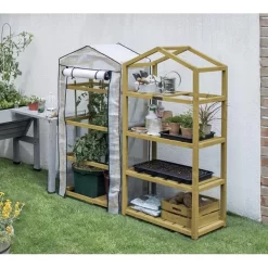 Vegtrug Kweekkas Met Houten Frame - 4 Rekken 7 Vegtrug Kweekkas Met Houten Frame - 4 Rekken -Tuinplantapparatuur Winkel kweekkas vegtrug 4 rekken 1625039832 4 600