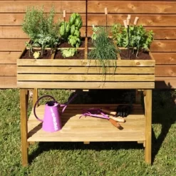 Moestuinbak 108 L Verhoogd - 100 × 60 × 80 Cm -Tuinplantapparatuur Winkel moestuinbak kub verhoogd 1561757194 1 600