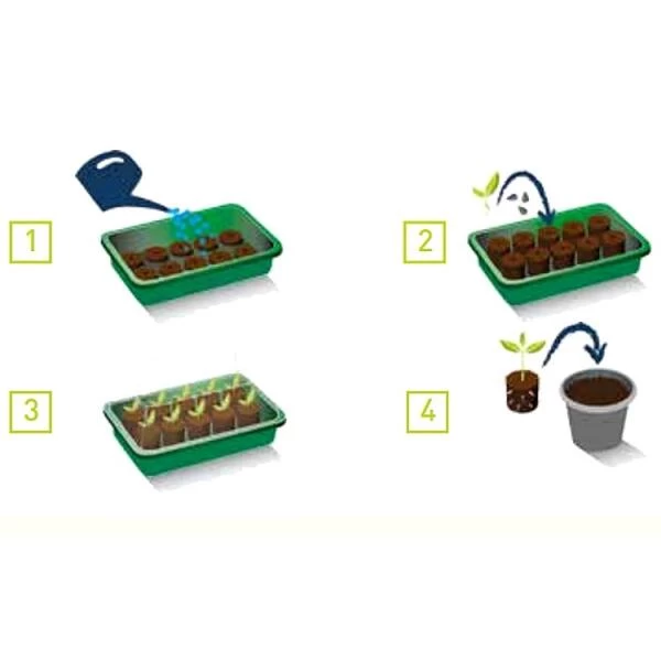Onderschaal Voor 28 Turftabletten 2 Onderschaal Voor 28 Turftabletten - Afbeelding 2