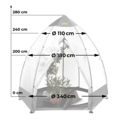 Overwinteringskas XL - 340 × 340 × 280 Cm -Tuinplantapparatuur Winkel overwinteringskas xl 340 x 280 cm 1674118169 2 600