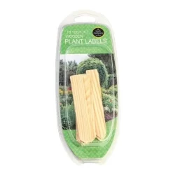 Plantenlabels Hout - 10 Cm - Set Van 10 Stuks