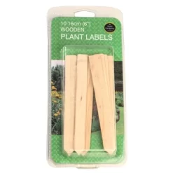 Plantenlabels Hout - 15 Cm - Set Van 10 Stuks