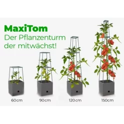 Plantentoren Maxitom Met Waterreservoir - Antraciet -Tuinplantapparatuur Winkel plantentoren maxitom antraciet 1677571236 4 600
