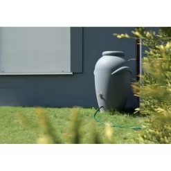 Regenton Grijs - 360 Liter -Tuinplantapparatuur Winkel regenton grijs 360 liter 1649231187 2 600