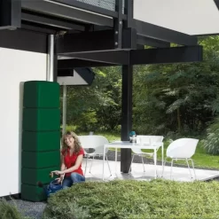 Regenton Muurmodel SLIM 650 Liter + Kraan - Groen -Tuinplantapparatuur Winkel regenton muurmodel slim 650l groen kr 1603727192 600