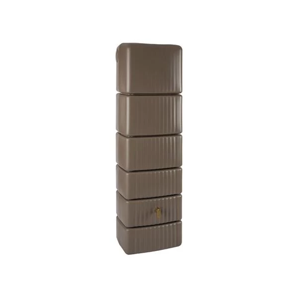 Regenton Muurmodel Slim 650 Liter + Kraan - Taupe 1 Regenton Muurmodel Slim 650 Liter + Kraan - Taupe