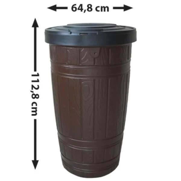 Regenton Woody Met Houtlook- 265 Liter 2 Regenton Woody Met Houtlook- 265 Liter - Afbeelding 2