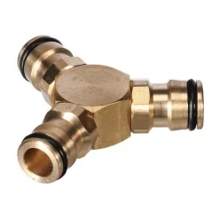 Tuinslangkoppeling 3-WEG - Messing