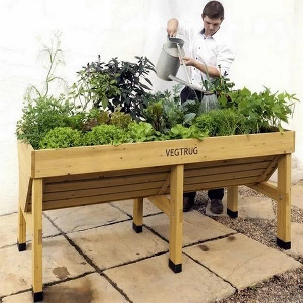 Vegtrug Verhoogde Kweektafel - 180 × 76 × 80 Cm 3 Vegtrug Verhoogde Kweektafel - 180 × 76 × 80 Cm - Afbeelding 3
