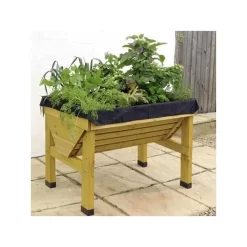 Vegtrug Verhoogde Kweektafel - 1 × 0,8 × 0,8 M -Tuinplantapparatuur Winkel vegtrug 1 m 1484054491 3 600