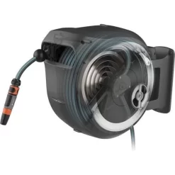 Wandslangenbox GARDENA RollUp Wit - M/L - 25 M -Tuinplantapparatuur Winkel wandslangenbox gardena rollup wit ml 1651154526 5 600