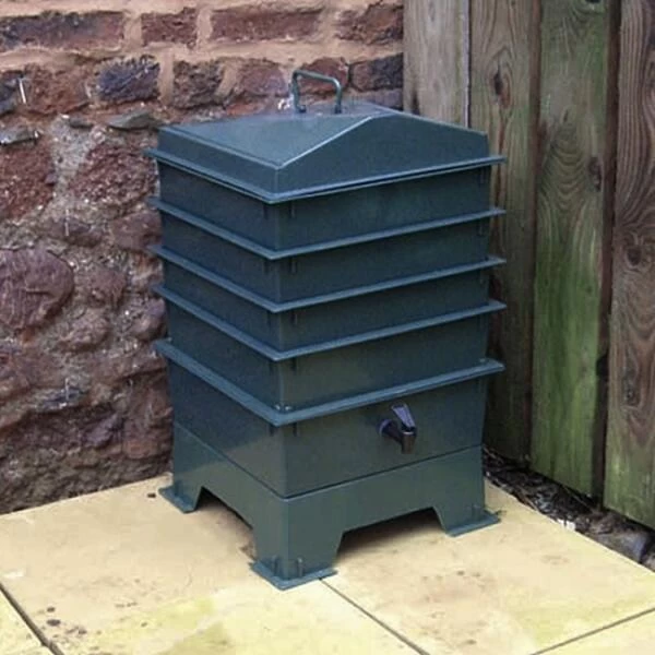 Wormenbak - 4 Laden Groen 2 Wormenbak - 4 Laden Groen - Afbeelding 2